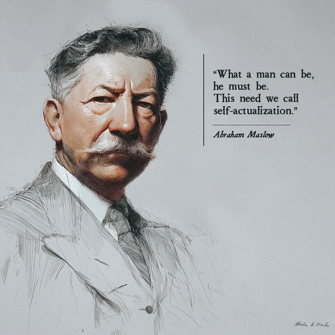Quote by Abraham Maslow on self-actualization - "What a man can be, he must be. This need we call self-actualization."