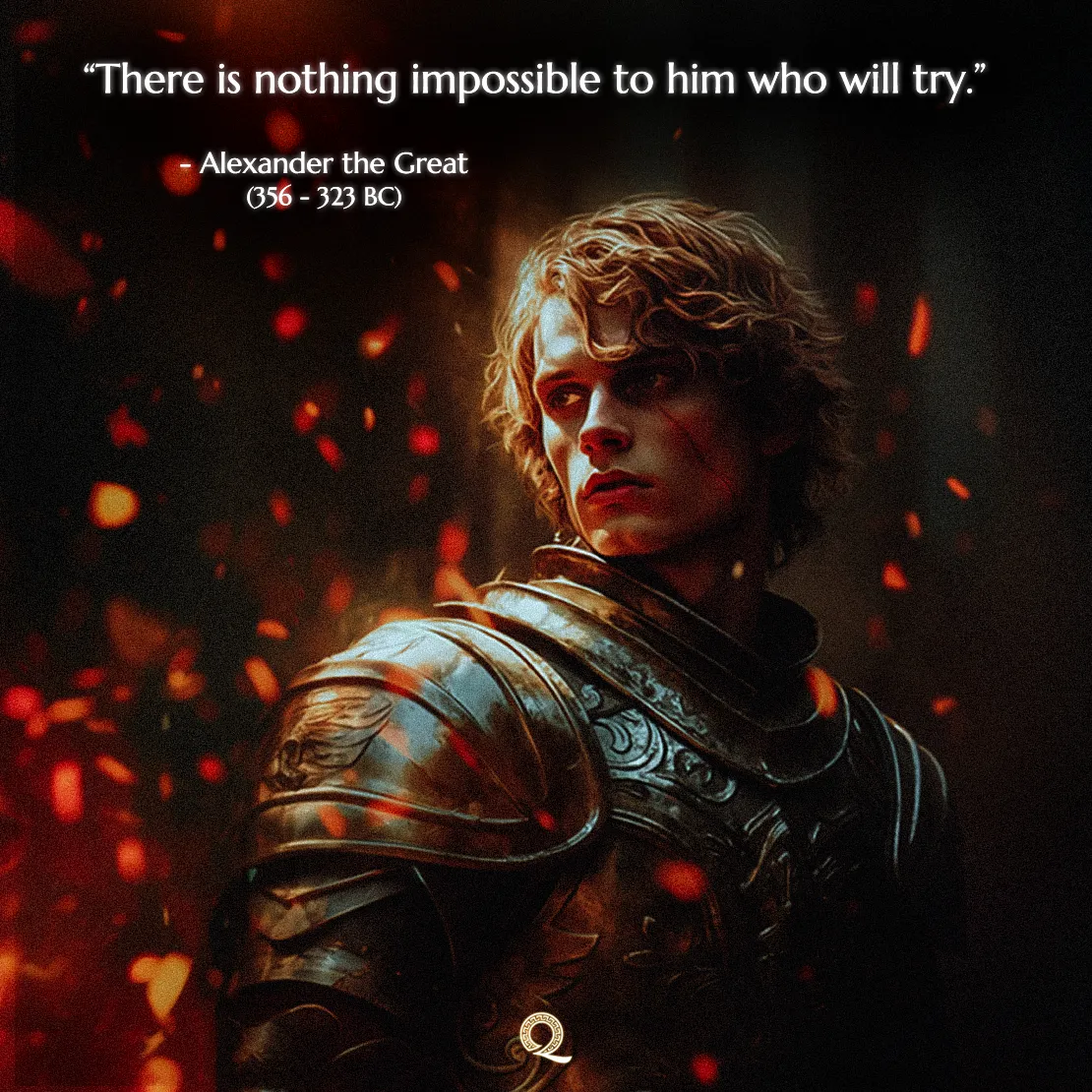 Quote by Alexander the Great on Motivation - "There is nothing impossible to him who will try."