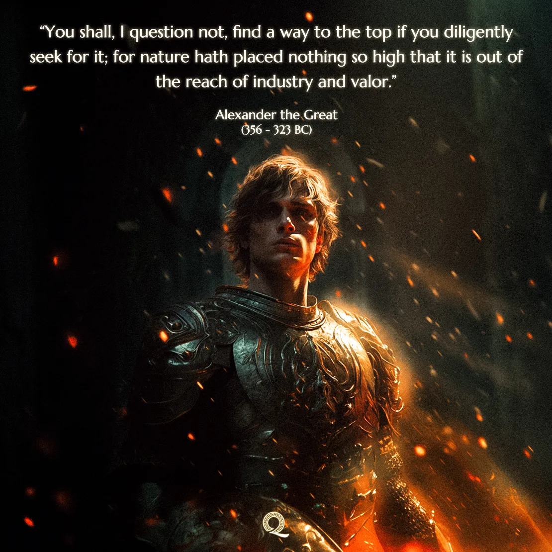 Quote by Alexander the Great on Success - "You shall find a way to the top if you diligently seek for it;"