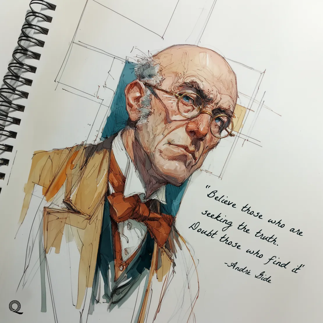 Quote by André Gide on Skepticism - "Believe those who are seeking the truth. Doubt those who find it."