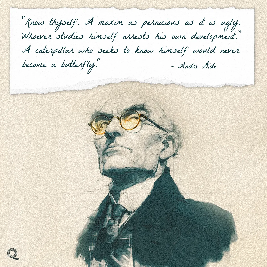Quote by André Gide on Personal-growth - "Know thyself. A maxim as pernicious as it is ugly..."