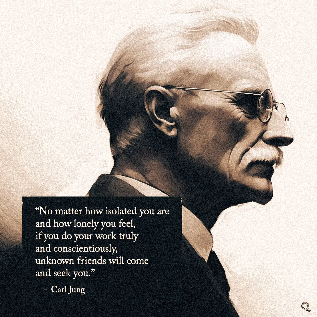 Quote by Carl Gustav Jung on Hope - "No matter how isolated you are and how lonely you feel, if you do your work..."