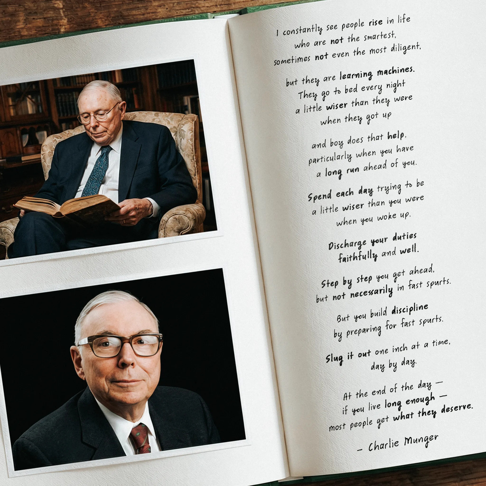 Quote by Charlie Munger on Lifelong-learning - "I constantly see people rise in life who are not the smartest..."