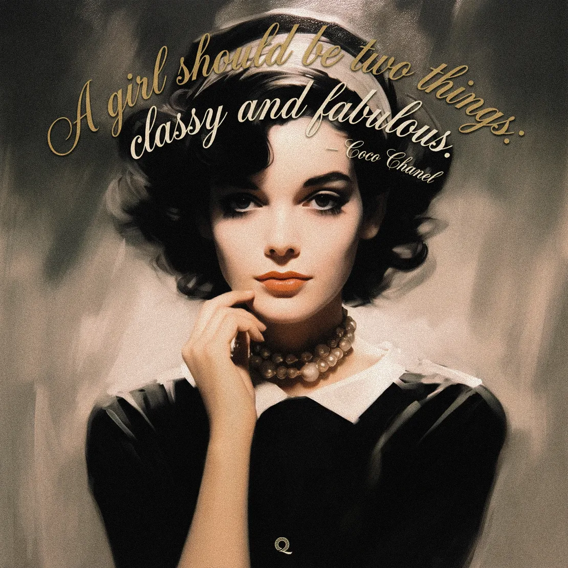 Quote by Coco Chanel on Class - A girl should be two things: classy and fabulous.