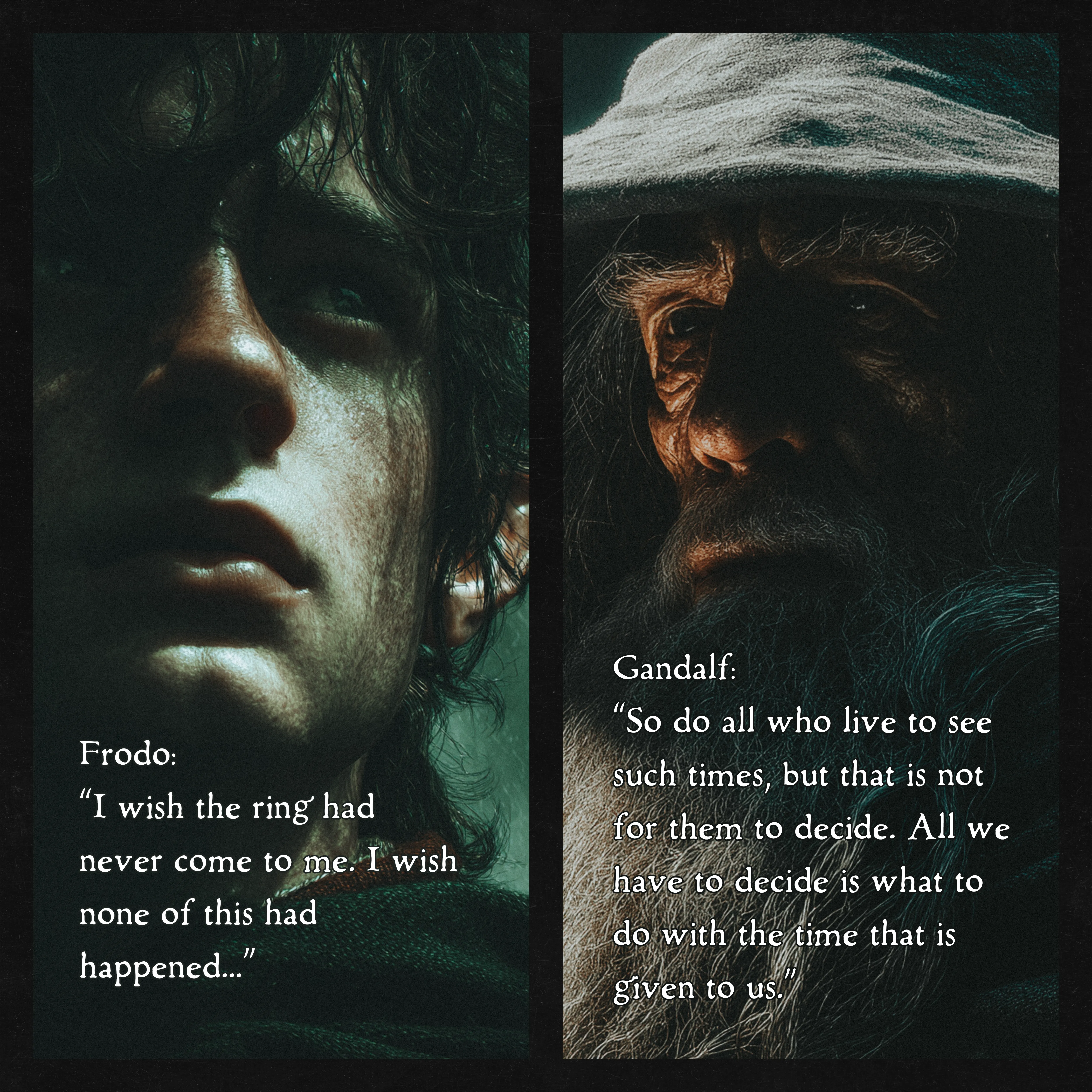 Quote by Gandalf the Grey on Wisdom - "All we have to decide is what to do with the time that is given to us."